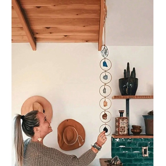 Luxe Natural Crystal Ceiling Wall Decor - Picture 2 of 5